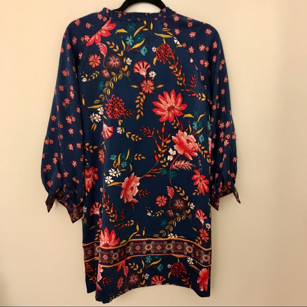  NWT LOFT Wildflower Satin Shift Dress - Picture 5 of 7